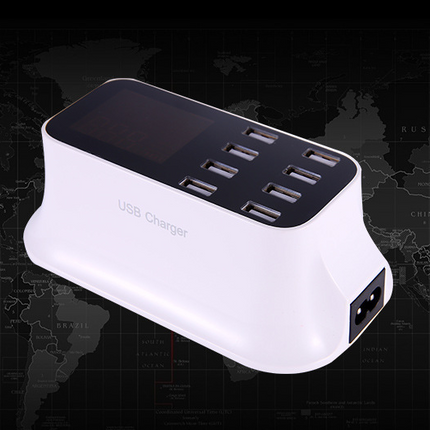 40W8usb digital display charger