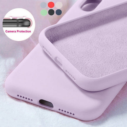 Back Cover Type Simple Liquid Silicone Phone Case