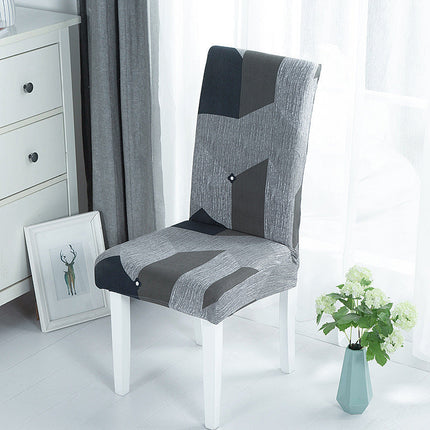 New Chair Cover Printed Chair Cover Elastic Antifouling Hotel Household Chair Cushion Protective Cover