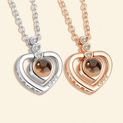 Heart-shaped projection pendant