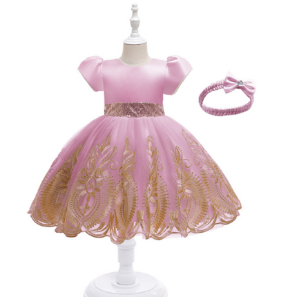 Girls Dress European And American Princess Dress Mesh Tutu Skirt