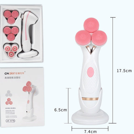 Rechargeable silicone face wash