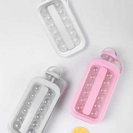 Vacane Ice Kettle Ice Ball Maker 2-In-1 Cold Water Bottle Household Ice Cube Ice Making Magic Tool Ice Mold