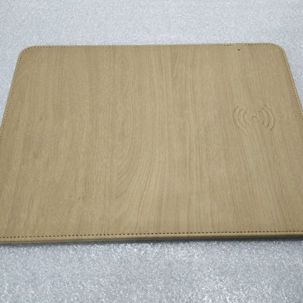 Compatible with Apple , Wireless charging mobile phone universal wood grain mouse pad