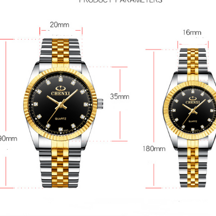 Quartz watch couple table