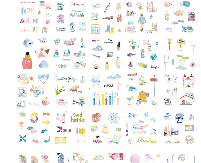 Gift box set sticker