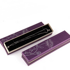 Purple necklace box