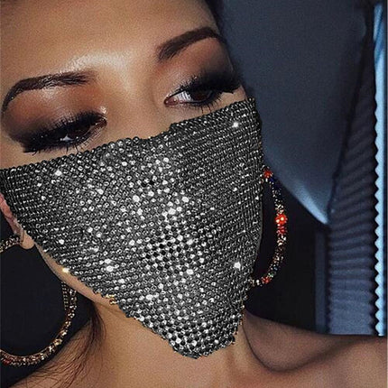 Explosive metal flash jewelry mask