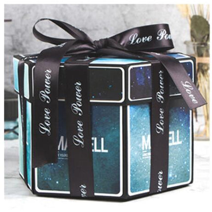 Surprise Explosion Box DIY Handmade Scrapbook Photo Album Gift Box for Valentine Gift