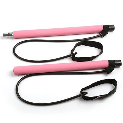 Yoga Crossfit Resistance Bands Exerciser Pull Rope Portable Gym Workout Pilates Bar Trainer Elastic Bands