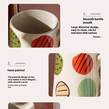 Creative Hand-painted Ceramic Vase Living Room Decoration Home Decoration