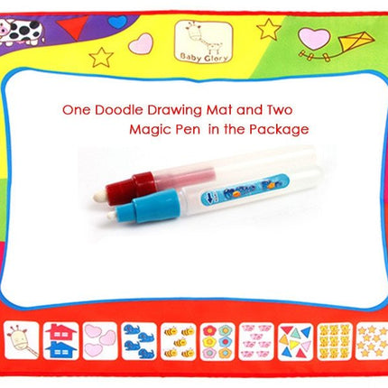80 x 60cm Baby Kids Add Water with Magic Pen Doodle Painting Picture Water Drawing Play Mat in Drawing Toys Board Gift Christmas