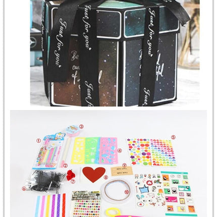 Surprise Explosion Box DIY Handmade Scrapbook Photo Album Gift Box for Valentine Gift