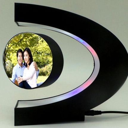 Electronic Magnetic Floating LED 3D Photo Frame Night Light
