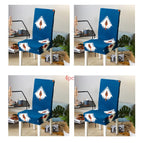 4pc Blue feather