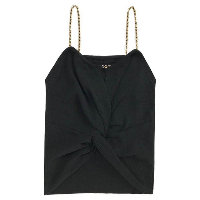 Small waistcoat women''s new summer 2021 Korean version of women''s wear with twisted chain personality suspender