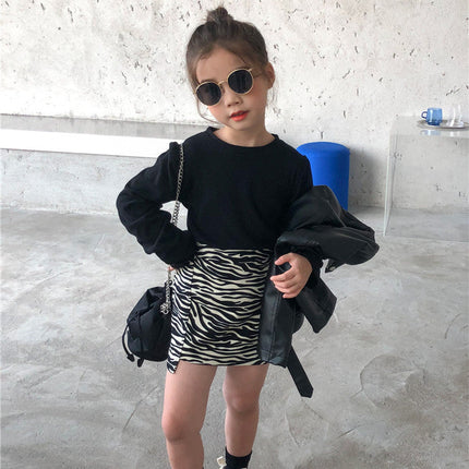 Children's Dress Foreign Style Bag Fashion Zebra Girl Baby Skirt
