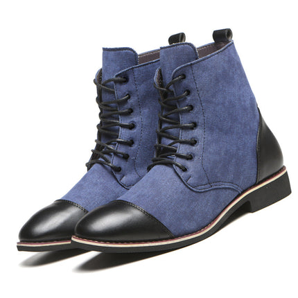 Men's Boots Plus Size New Canvas Martin Boots