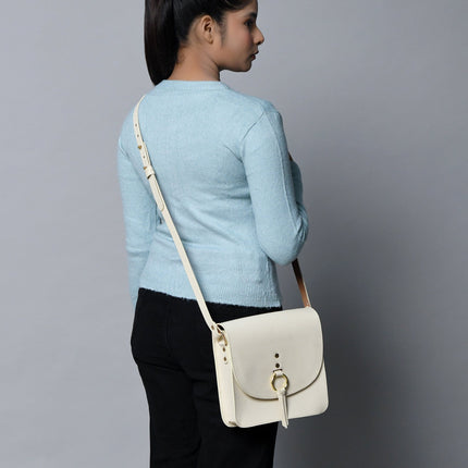 White Elegance Crossbody Sling Bag