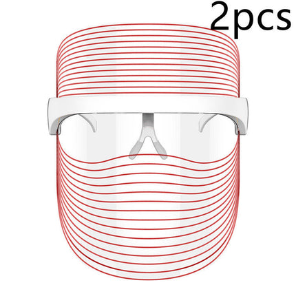 7 Color LED Mask Red Light Therapy Skin Rejuvenation Massager Beauty Home Skin Face Whitening Anti Aging SPA Device