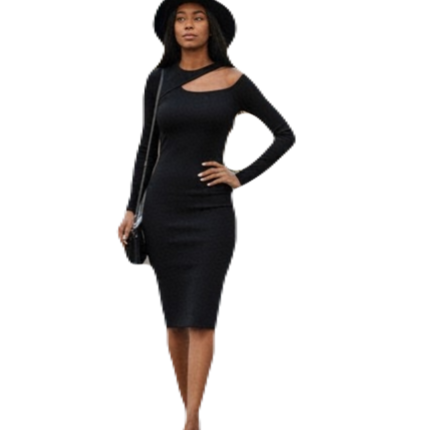 NEW BLACK SEXY Autumn of OFF SHOULDER DRESS FOR WOMEN