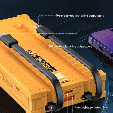 Container With Cable Power Bank Industrial Wind 1000020000mAh Mobile Power Supply