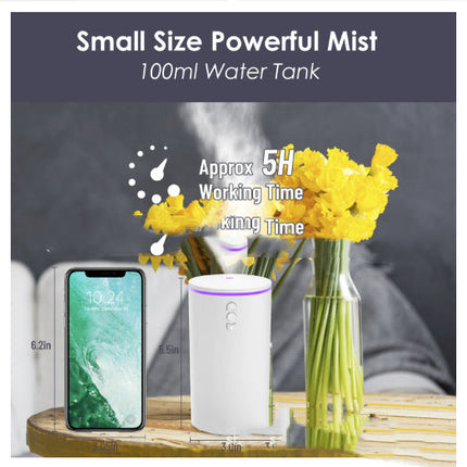 Rechargeable Aromatherapy Humidifier Atomizer Air Purifier