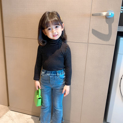 Girls' Autumn Micro-flare Jeans