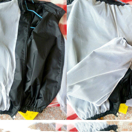 Men's Black Sweating Plus Size Exercise Suit