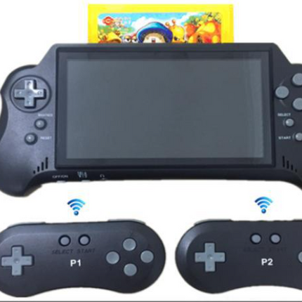 Wireless Double Red And White Handheld Game Console