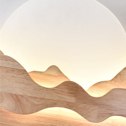 Creative Living Room Wall Light Solar Eclipse Led Light Chinese Restaurant