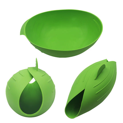 Home Kitchen Silicone Steamer Microwave Steamer Oven Fish Kettle Poacher Cooker Food Vegetable Bowl Basket Kitchen Cooking Tools