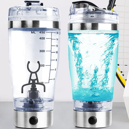 Portable Electric Protein Shaker Bottle | USB Rechargeable Mixer for Shakes, Smoothies & Coffee | BPA-Free Fitness Blender Cup