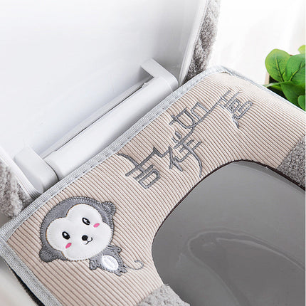 Fashion Heating Toilet Decoration Full Toilet Seat Cushion