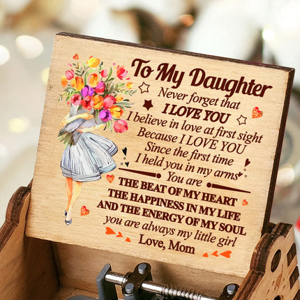 Painted music box creative gift decoration