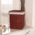 Brown Covered Coffee Grid / 41X31X50cm