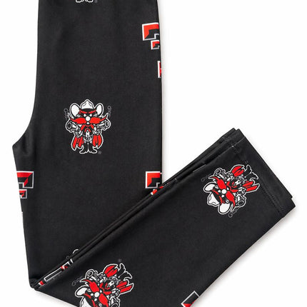 Texas Tech Black Raider Red Leggings