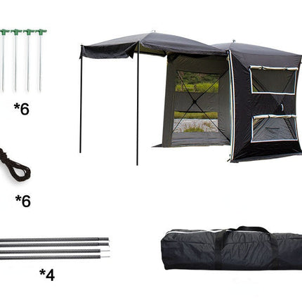 Rear Extension Tent Canopy Portable Multi-function