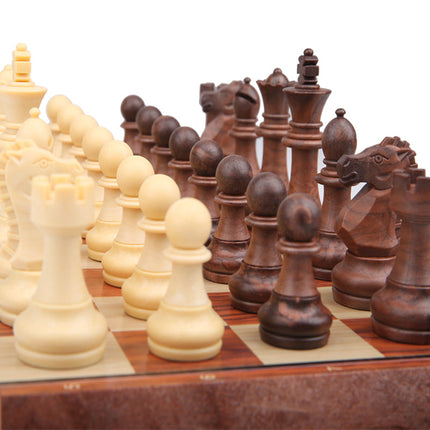 Chess Magnetic Chess Pieces Adult High-end Chessboard Imitation Solid Wood Children's Student Primer