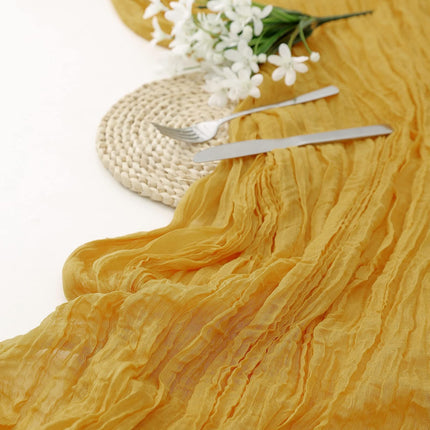 Balinese Crinkle Table Flag Boho Twist Tablecloth