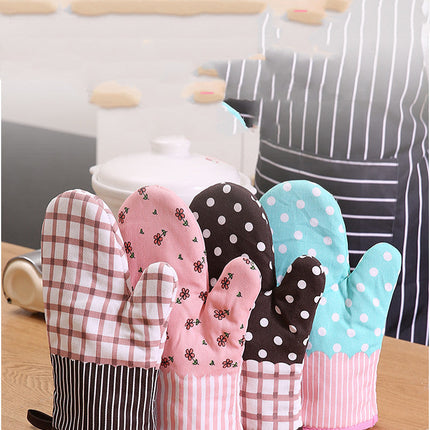 Oven Mitts Lovely Steaming Box Heat Proof Thickening