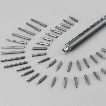 Transparent Gray Box Rechargeable Demounter Screwdriver Set