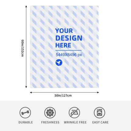 Create Your Own Vertical Thickened Skin-friendly Breathable Flannel Blanket