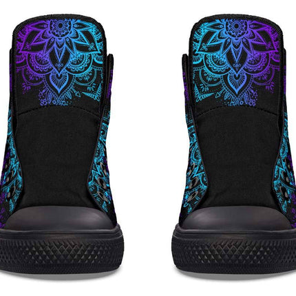 Printed Couple High Top Canvas Shoes