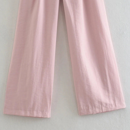 Casual Straight Trousers Summer Women's Clothing