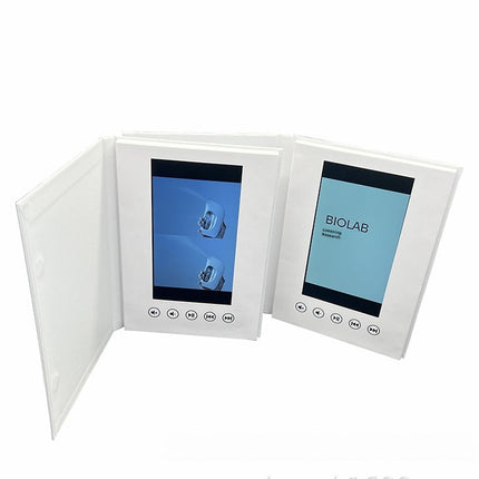 Brochure Paper Blank 7-inch Greeting Card White Hardcover Video Book