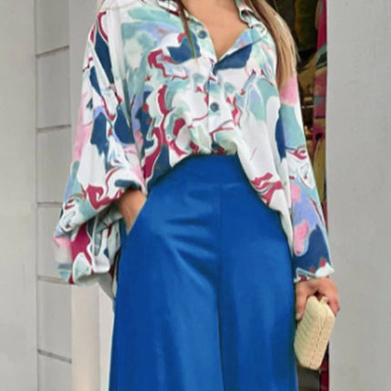 Women's Printed Casual Suit Loose Plus Size