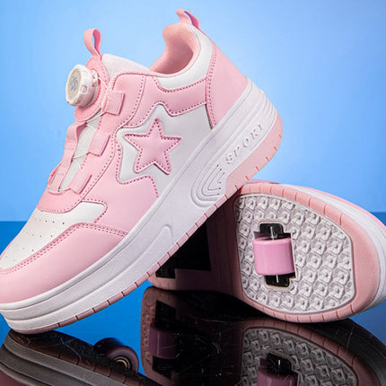 Rotating Buckle Boy Walking Shoes