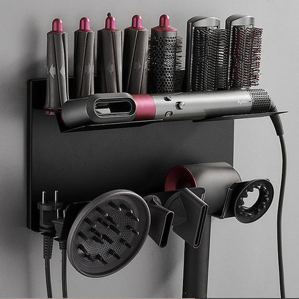 Curling Rod Storage Rack Free Punch Wall-mounted