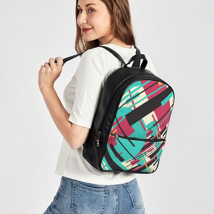 CREATIVE ABSTRACT CREATED BY FLIPSTYLEZ Classic Faux Leather Backpack